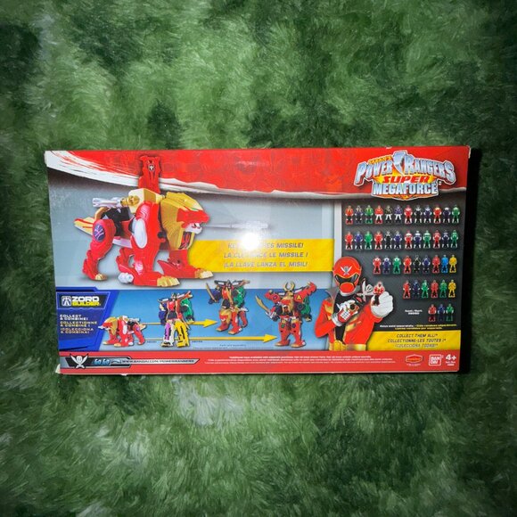 *NEW Bandai Power Rangers Super Megaforce Wild Force Lion Zord with Ranger Key - Picture 2 of 5